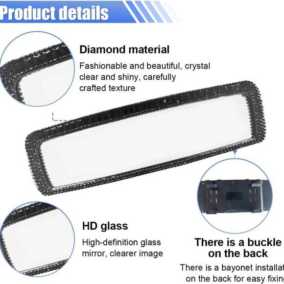 Car  Accessory Rear View Mirror BLING Bougie  GIFT Boxed! - Picture 9 of 9